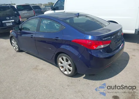 2013 Hyundai Elantra Limited from USA, damaged, VIN 5NPDH4AEXDH369923